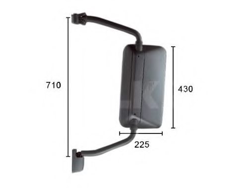 ALKAR 9434545 Outside Mirror, driver cab